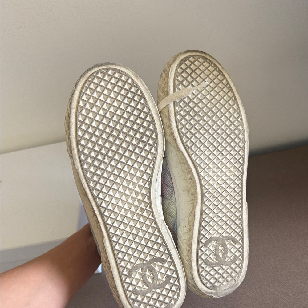 CHANEL Womens Multicolor High-Top Sneakers - Picture 7 of 7